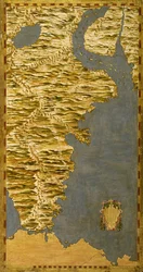 Cile e Argentina con lo stretto di Magellano